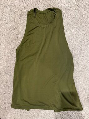 lululemon athletica Olive Green Racerback Tank Top